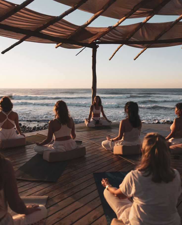 yoga camp in a warm country